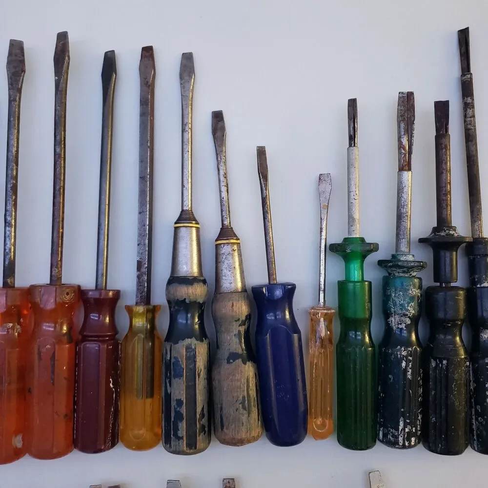 Vintage Lot of Flathead Screwdrivers Quick Edge Snap On TM 4E Craftsman Socket - Picture 10 of 16